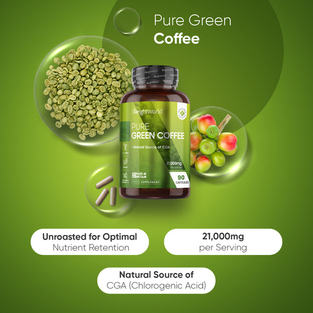 Pure Green Coffee Beans Capsules