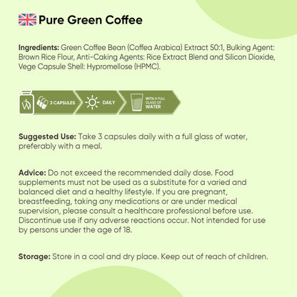 Pure Green Coffee Beans Capsules