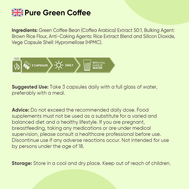 Pure Green Coffee Beans Capsules