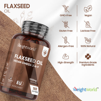 Flaxseed Oil Softgel Capsules