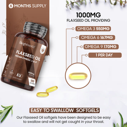 Flaxseed Oil Softgel Capsules