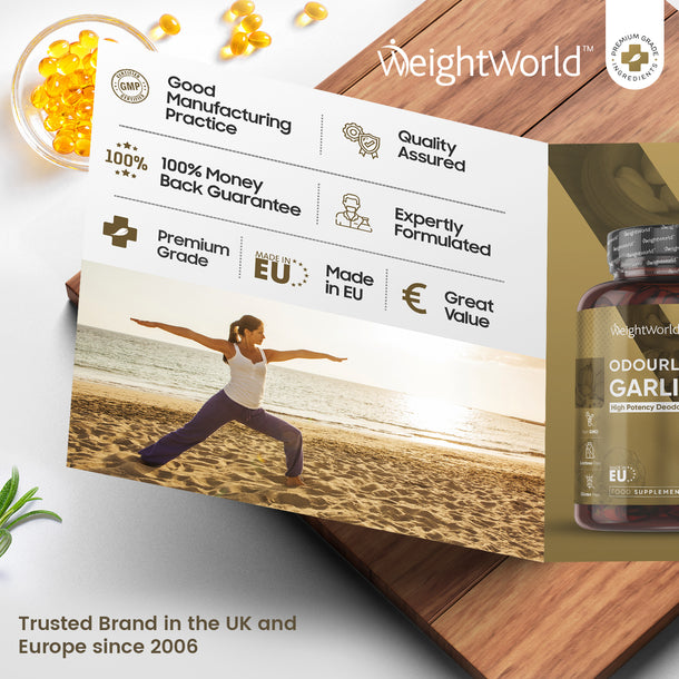Odourless Garlic Oil Softgel Capsules