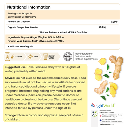 Organic Ginger Capsules