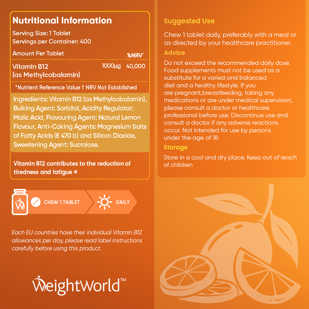 Vitamin B12 Chewable Tablets