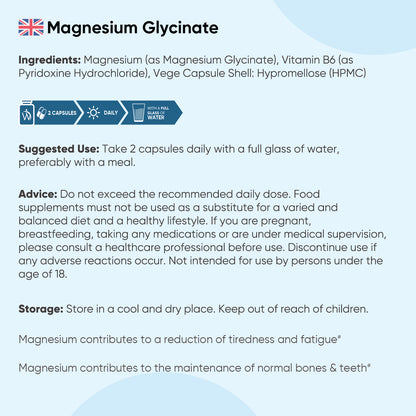 Magnesium Glycinate (Bisglycinate) Capsules