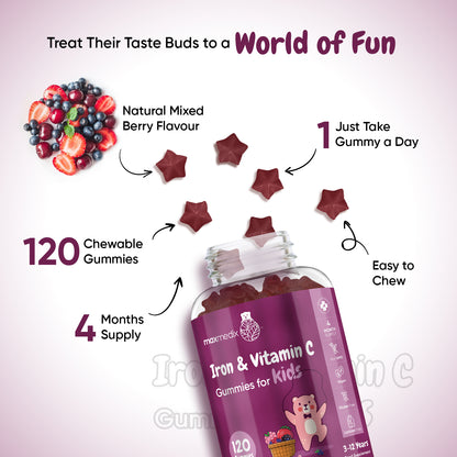 Iron & Vitamin C Gummies for Kids
