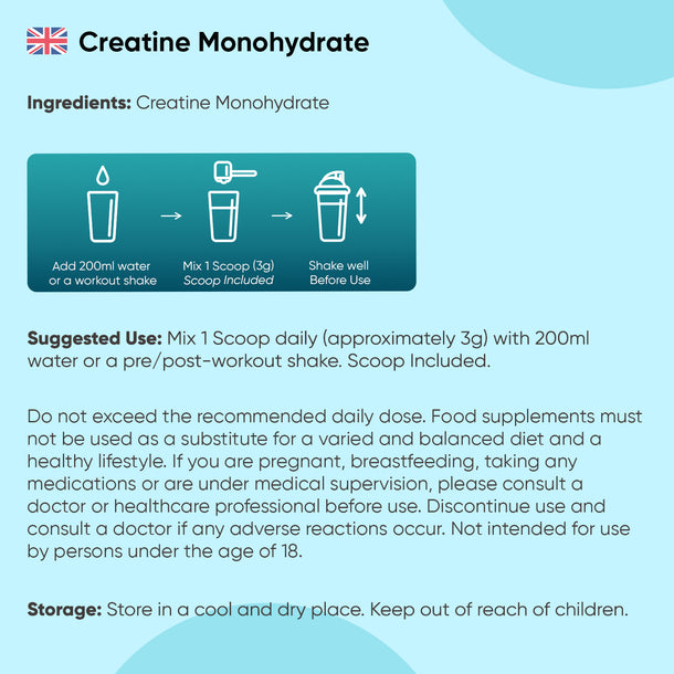 Creatine Monohydrate Micronised Powder