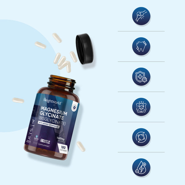 Magnesium Glycinate (Bisglycinate) Capsules