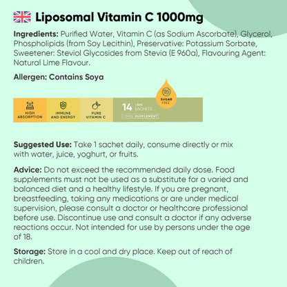 Liposomal Vitamin C Liquid Sachets