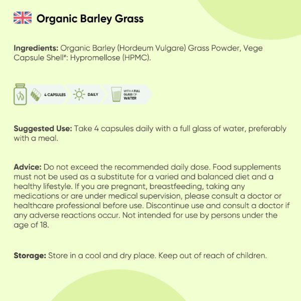 Organic Barley Grass Capsules