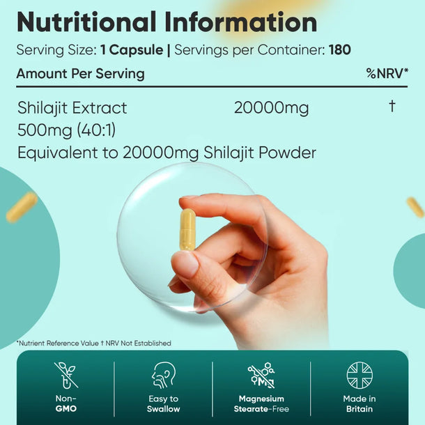Pure Himalayan Shilajit Capsules