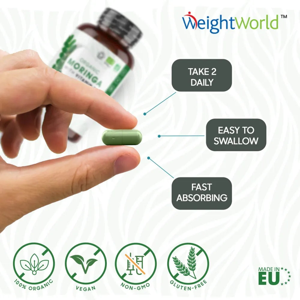 Moringa Oleifera Leaf - 120 Vegan Capsules | G&G Vitamins