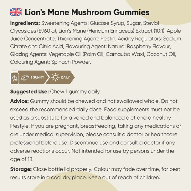 Lion's Mane Mushroom Gummies
